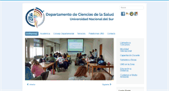 Desktop Screenshot of cienciasdelasalud.uns.edu.ar
