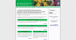 Desktop Screenshot of plantasvasculares.uns.edu.ar