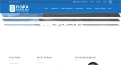 Desktop Screenshot of fisika.mipa.uns.ac.id