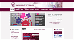 Desktop Screenshot of economia.uns.edu.ar