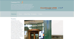 Desktop Screenshot of continuar.uns.edu.ar