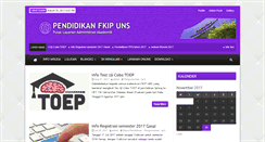 Desktop Screenshot of akademik.fkip.uns.ac.id