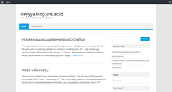 Desktop Screenshot of deyyya.blog.uns.ac.id